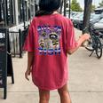 Autistic Raccoon Rizz Meme Women's Oversized T-Shirt | Fun Graphic Crimson