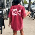 Bruh Raccoon Meme Women's Oversized Comfort T-Shirt - Teens' Fun Crimson