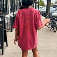 Cowboy Raccoon Women's Oversized T-Shirt - Fun Western Theme Back Print Crimson