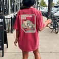 Dream Big Raccoon Women's Oversized T-Shirt - Back Print Comfort Crimson