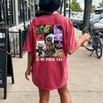 Feral Era Raccoon Meme Women's Oversized T-Shirt | Back Print Comfort Crimson