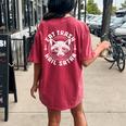 Gothic Raccoon Oversized T-Shirt - Back Print for Women Crimson