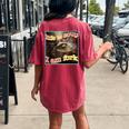 Life Is Soup Oddly Specific Weird Ironic Raccoon Meme Women's Oversized Comfort T-Shirt Back Print Crimson