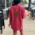 Not My Trash Not My Dumpster Sarcastic Raccoon Women's Oversized Comfort T-Shirt Back Print Crimson