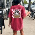 Possum Racoon Adopt A Cat Team Trash Opossums Raccoons Small Women's Oversized Comfort T-Shirt Back Print Crimson