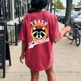 Raccoon Back Print Comfort Women's Oversized T-Shirt | All Seasons Crimson
