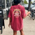Raccoon Comfort Women's Oversized T-Shirt - Fun Back Print Crimson