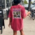 Raccoon Meme Women's Oversized T-Shirt - Back Print, Casual Style Crimson