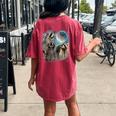 Raccoon Moon Howling Head Oversized T-Shirt for Men & Women Crimson