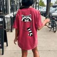 Raccoon Trash Panda Crew Neck Women's T-Shirt - Casual Comfort Style Crimson