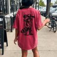 Raccoon Western Country T-Shirt - Unisex Back Print Comfort Crimson