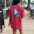 Raccoons Howling At The Moon Shirt Raccoon Women's Oversized Comfort T-Shirt Back Print Crimson