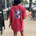 Rats Howling At The Moon Shirt Rat Women's Oversized Comfort T-Shirt Back Print Crimson