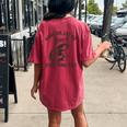 Sarcastic Raccoon Women's Oversized Comfort Tee - Humorous Back Print Crimson