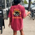 Save The Trash Pandas Raccoon Women's Oversized Comfort T-Shirt Crimson