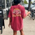 Stay Trashy Opossum Raccoon Internet Memes Meme Women's Oversized Comfort T-Shirt Back Print Crimson