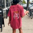 Strawberry Jams But My Don't Raccoon Women's Oversized Comfort T-Shirt Back Print Crimson