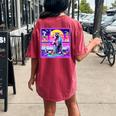 Vaporwave Raccoon Meme Women's Oversized T-Shirt | Retro Synth Vibes Crimson