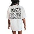 102 Day Of 2Nd Grade Dalmatian Dog Lovers Student Or Teacher Women's Oversized Comfort T-Shirt Back Print Ivory