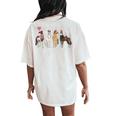Cute Horse Valentine Valentines Day Horse For Girls Women's Oversized Comfort T-Shirt Back Print Ivory