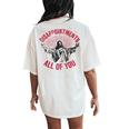 Disappointments All Of You Jesus Spread Hand Humor Christian Women's Oversized Comfort T-Shirt Back Print Ivory