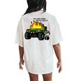 Military Grade Mental Health Women's Oversized Comfort T-Shirt Back Print Ivory