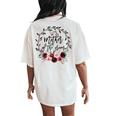 Mother Of The Groom Bridal Shower Wedding Bachelorette Party Women's Oversized Comfort T-Shirt Back Print Ivory