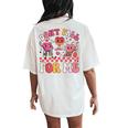 Therapy Team Physical Therapy Ot Valentine Fall Prevention Women's Oversized Comfort T-Shirt Back Print Ivory