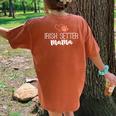 Irish Setter Mama Dog Owner For Mother Women's Oversized Comfort T-Shirt Back Print Mustard