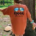 Nana Off Duty Sunglasses Palm Tree Beach Sunset Mother's Day Women's Oversized Comfort T-Shirt Back Print Mustard