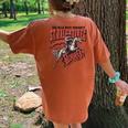 St Valentine’S Wild West Rodeo Vintage Western Horse Women's Oversized Comfort T-Shirt Back Print Mustard