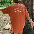 1St Time Mom Est 2025 New First Mommy 2025 Women's Oversized Comfort T-Shirt Back Print Yam