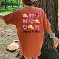 Happy Pi Day Coquette Bow Pie Numbers Math Teacher Science Women's Oversized Comfort T-Shirt Back Print Yam