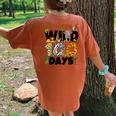 Its Been A Wild 100 Day Of School Animal Boys Girls Students Women's Oversized Comfort T-Shirt Back Print Yam