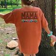 Mama Truck Mom Monster Trucks Are My Jam Truck Lovers Mother Women's Oversized Comfort T-Shirt Back Print Yam