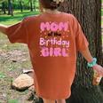 Mom And Dad Of The Birthday Girl Cat Family Party Decor Women's Oversized Comfort T-Shirt Back Print Yam