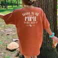 Soon To Be Mimi Est 2025 First Time Mom Mother's Day Women's Oversized Comfort T-Shirt Back Print Yam