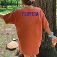 Vintage Florida Florida Retro Orange Women's Oversized Comfort T-Shirt Back Print Yam