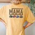 Mama Truck Mom Monster Trucks Are My Jam Truck Lovers Mother Women's Oversized Comfort T-Shirt Back Print Mustard