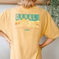 Denali National Park Mountains Nature Retro Sunset Vintage Women's Oversized Comfort T-Shirt Back Print Yam Denali National Park Mountains Nature Retro Sunset Vintage Women's Oversized Comfort T-Shirt Back Print Yam