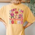 Therapy Team Physical Therapy Ot Valentine Fall Prevention Women's Oversized Comfort T-Shirt Back Print Yam