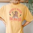 Retro Mother Of Mayhem Feral Moms Club Moms Women's Oversized Comfort T-Shirt Back Print Yam Retro Mother Of Mayhem Feral Moms Club Moms Women's Oversized Comfort T-Shirt Back Print Yam