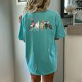 Cute Horse Valentine Valentines Day Horse For Girls Women's Oversized Comfort T-Shirt Back Print Chalky Mint
