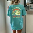 Everyday Taco Tuesday Cinco De Mayo Mexican Men Women's Oversized Comfort T-Shirt Back Print Chalky Mint