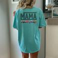 Mama Truck Mom Monster Trucks Are My Jam Truck Lovers Mother Women's Oversized Comfort T-Shirt Back Print Chalky Mint