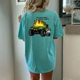 Military Grade Mental Health Women's Oversized Comfort T-Shirt Back Print Chalky Mint