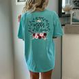 Mother Of The Groom Bridal Shower Wedding Bachelorette Party Women's Oversized Comfort T-Shirt Back Print Chalky Mint