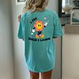 I Pee When I Laugh Embarrassing Adult Humor Offensive Women Women's Oversized Comfort T-Shirt Back Print Chalky Mint