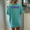 Vintage Florida Florida Retro Orange Women's Oversized Comfort T-Shirt Back Print Chalky Mint