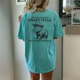 You're Either A Smart Fella Or A Fart Smella Sarcastic Women's Oversized Comfort T-Shirt Back Print Chalky Mint
